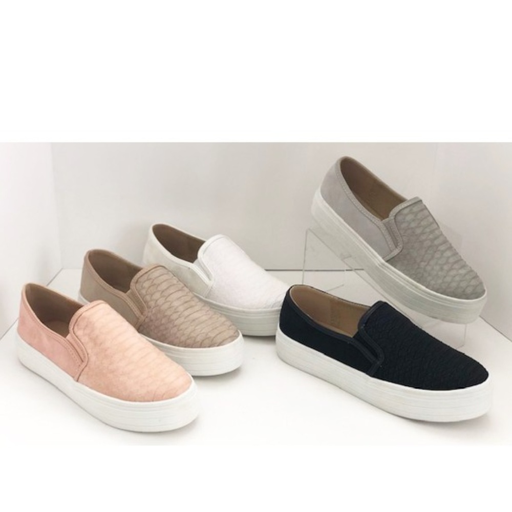Snake Skin texture Platform Wedge Sneaker - Picture 5 of 8
